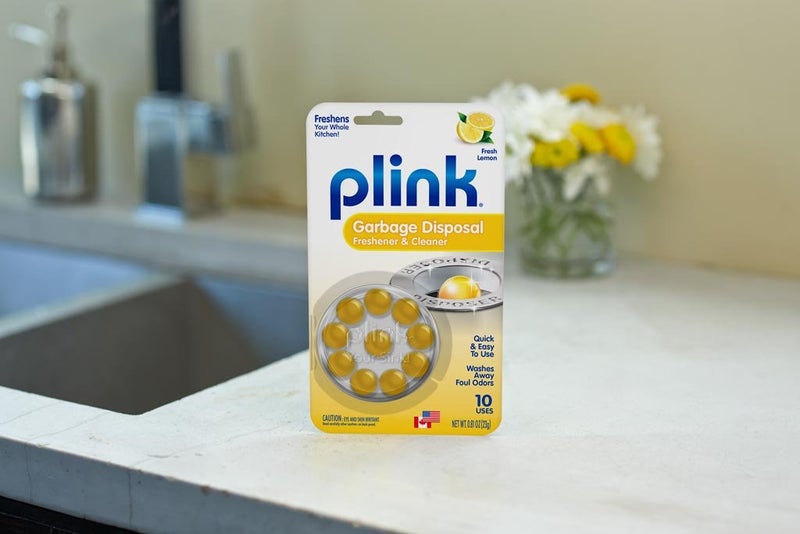 Plink Garbage Disposal Freshener & Cleaner, Washes Away Foul Odors, Lemon Scent, 10 Uses per Pack, 3-Pack - Image 2